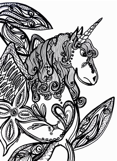 coloring pages  adults unicorn gif