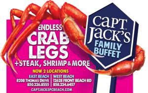 capt jacks seafood buffet coupons promo deals panama city beach fl