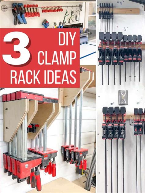 diy clamp rack ideas   workshop  handymans daughter