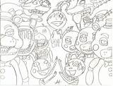 Nights Coloring Freddy Five Pages Fnaf Characters Freddys Chance Last Entitlementtrap Inspired Wip Drawing Foxy Meow Mic Deviantart Template Getdrawings sketch template