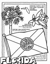 Florida Pages Coloring State Crayola Flag States Color Flower Colorado Print Symbols Sheets 4th Grade Printable Printables Facts History Book sketch template