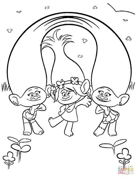 princess poppy coloring pages coloring home