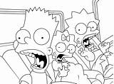 Lineart Library Cliparts Clipart Simpsons Blasting Shot Favorites Add sketch template