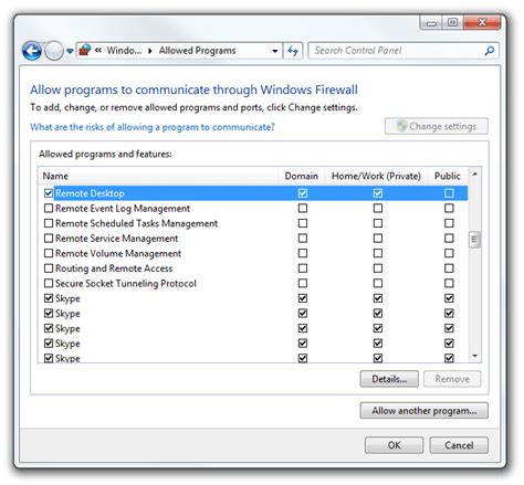 programs  communicate  windows firewall
