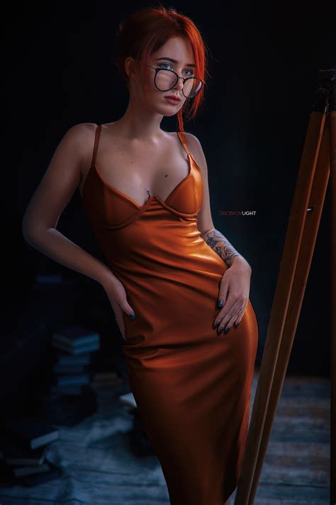 Wallpaper Elvira Pozdnysheva Model Redhead Looking
