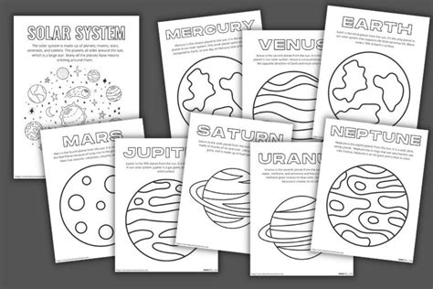 printable solar system coloring pages