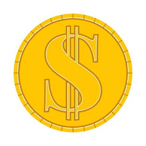 money coin vector icon  vector art  vecteezy