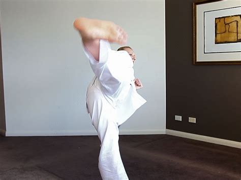 karate trample femdom girls black belt tamar does her kicks