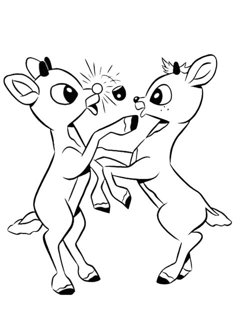 rudolph  red nosed reindeer coloring pages rudolph coloring pages