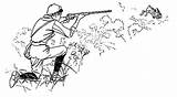 Hunting Coloring Pages Rabbit Shoot Shooting People Coloringsky Kids sketch template