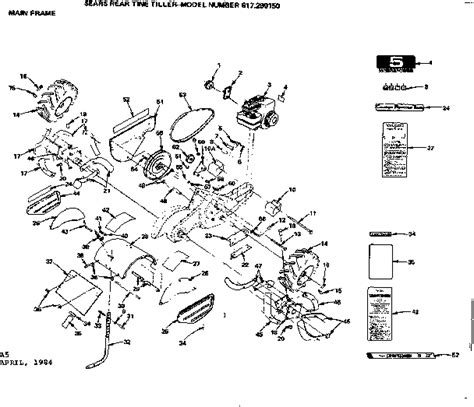 parts diagram craftsman rear tine tiller transmission diagram   blog