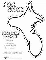Seuss Sock Preschool Writing Designer sketch template