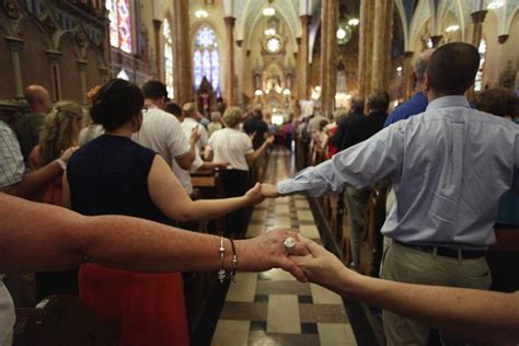 forlorn urban churches masses  crowded   flash  boston globe