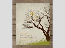 50th Wedding Anniversary Tree Gift Anniversary by WordsWorkPrints