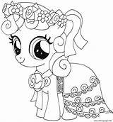 Coloring Pony Belle Little Sweetie Pages Printable sketch template