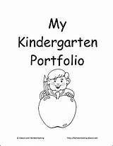 Portfolio Kindergarten Printable sketch template