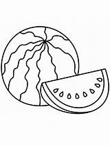 Watermelon Colouring Pages Coloring Coloringpage Ca Watermeloen Drinks Colour Check Category Food sketch template