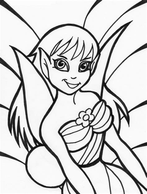 printable fairy coloring pages  kids