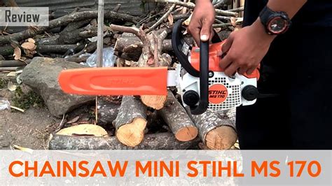 chainsaw stihl ms  review test baby chainsaw youtube