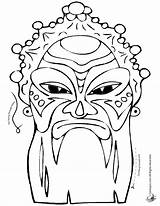 Chinese Coloring Pages Dragon Masks Printable Clipart Mask Print China Kids Popular Activities Library Coloringhome Comments sketch template