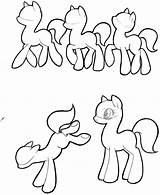 Mlp Fim Bases Zeichnungen Ponies sketch template