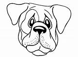 Dog Face Coloring Pages Outline Drawing Puppy Head Mean Faces Sad Color Dogs Line Clipart Printable Clip Print Pdf Getdrawings sketch template