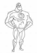 Coloring Mr Superheld Kostenlos Ingrahamrobotics sketch template