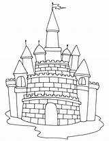 Castle Coloring Fairytale Pages sketch template