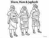 Shem Japheth sketch template