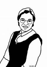 Rosa Parks Coloring Pages Kids Choose Board sketch template