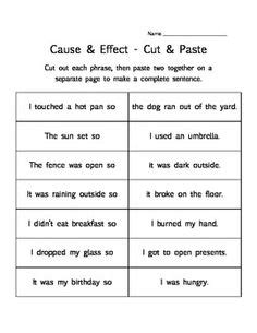 images    effect worksheets grade   pictures