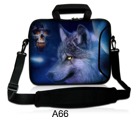 wolf 13 14 15 and17 inch laptop computer pc shoulder strap bag case