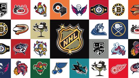 nhl national hockey league team logos  redesigned  las vegas