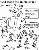 God Made Animals Coloring Spring Pages Time Color Animal Getcolorings Printable Sunday School Books sketch template