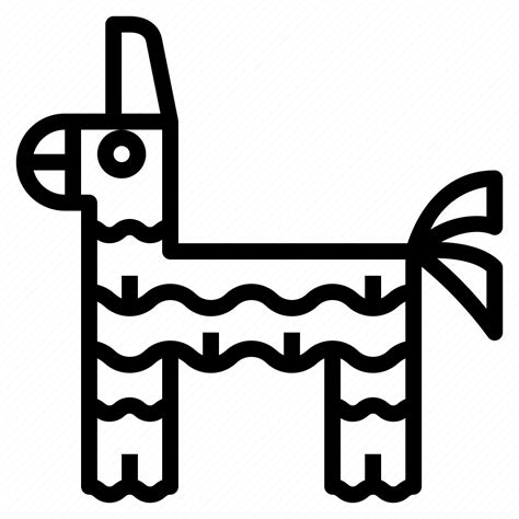 birthday celebration donkey pinata icon   iconfinder
