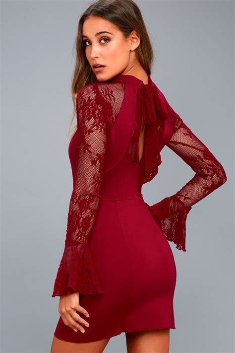 free people it s now or never red lace bodycon dress lulus