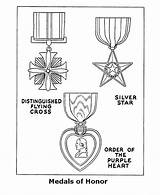 Coloring Pages Forces Armed Memorial Veterans Sheets Medals Printables Honor Service American Military Kids Usa Activities Crafts Flying Medal Printable sketch template