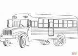 Coloring Bus School Pages Supercoloring Printable Drawing Paper sketch template
