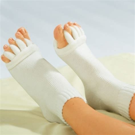 Massage Five Toe Socks Fingers Separator For Toes Foot Alignment Pain
