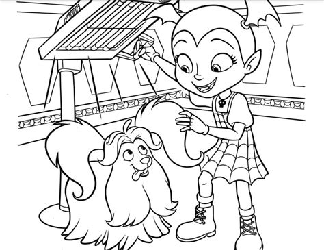 vampirina coloring pages printable coloring pages  kids