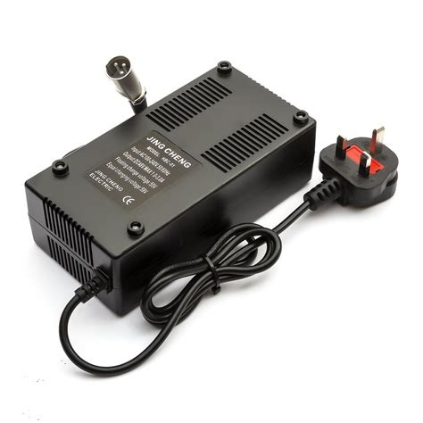 battery charger  volt electric  scooter  scooters bike  pin uk plug amp ebay