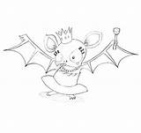 Coloring Vampire Bat Pages Popular Library Halloween Coloringhome sketch template