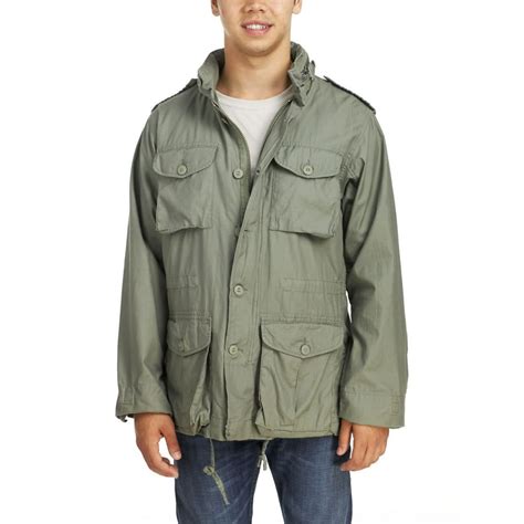 rothco rothco mens lightweight vintage   field jacket sage green medium walmartcom