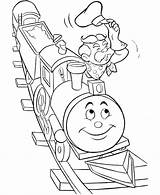 Train Coloring Pages Thomas Printable Kids sketch template