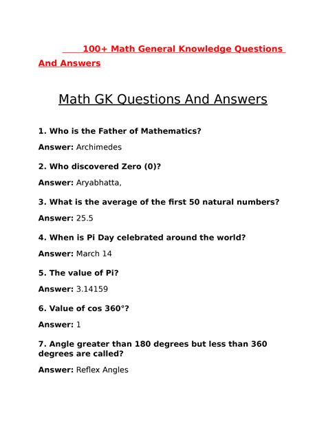 maths quiz questions  answers  class