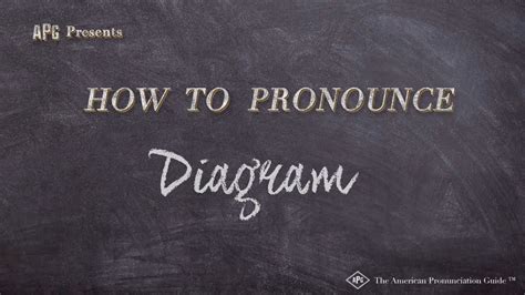 pronounce diagram real life examples youtube
