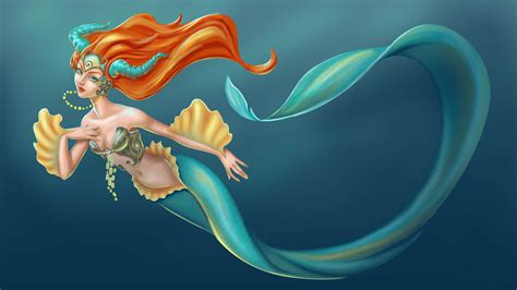 Fantasy Art Women Mermaids Wallpapers Hd Desktop And