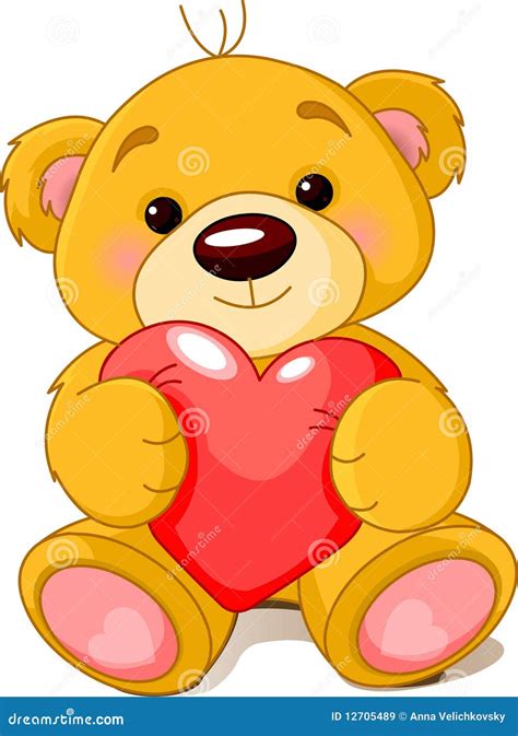 bear  heart royalty  stock images image