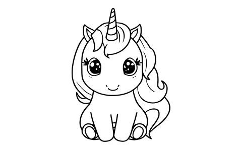 cute unicorn coloring pages  kids