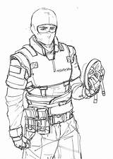 Rainbow Six Siege Coloring Pages Iq Sketch Template sketch template